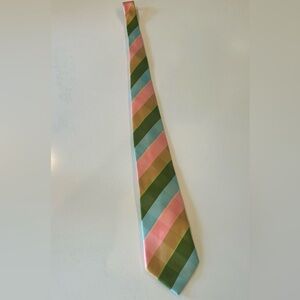 BCBG Attitude Multicolor Striped Silk Men's Tie